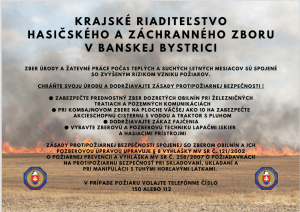 zber úrody a žatvné práce